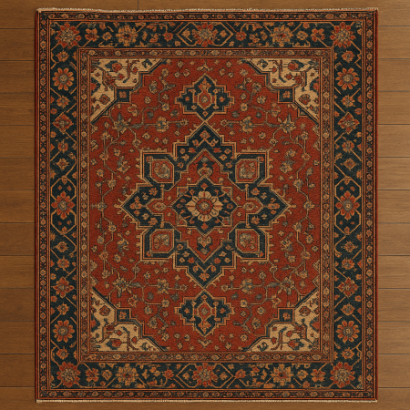 Antique Persian Tabriz Wool Rug c.1920